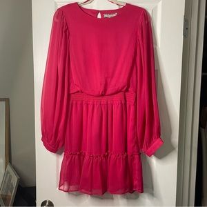 Norton McNaughton Hot Pink Summer Dress Size Large NWT
